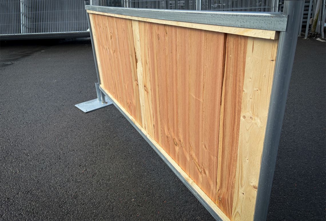 City fence wood 1m achterkant