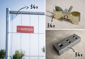 Aanbieding | 36 Budget Bouwhekken - Set