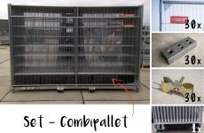 30 x Bouwhek Anti-Climb, Kunststof voet 25, Koppeling standaard in een Combipallet 30