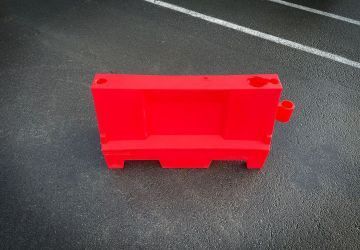 Water barriers - Wit - Rood- Water of zand gevuld