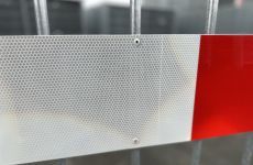 Dranghek 18 spijlen | Bevestiging popnagel wit