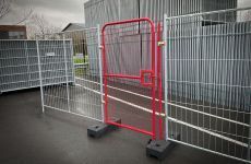 bouwhekdeur anticlimb rood