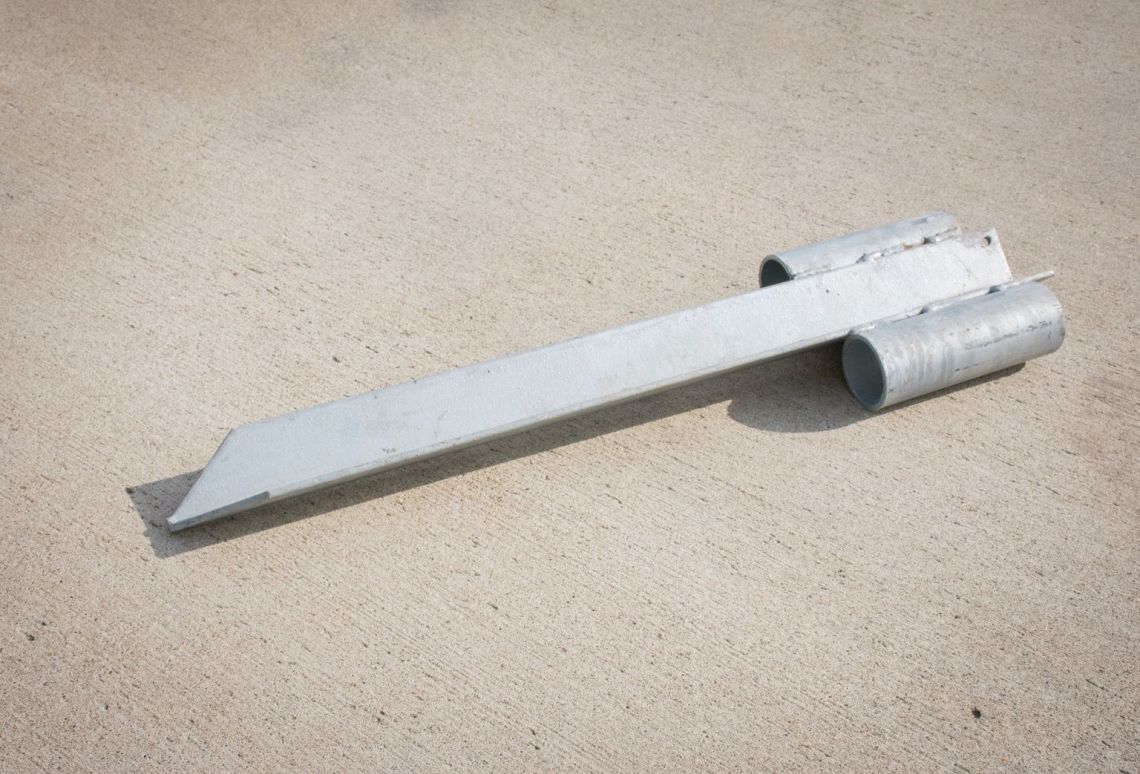 Grondanker | U kunt gebruik maken van een grondanker in plaats van een bouwhekvoet