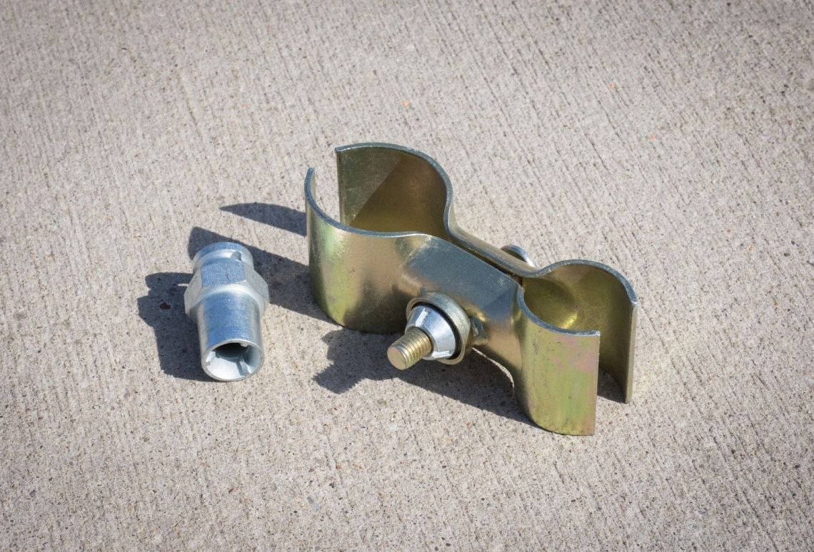 Bouwhekklem 42/60 mm beveiligd