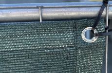 Bouwhek winddoek | 90 versterkte randen en ogen