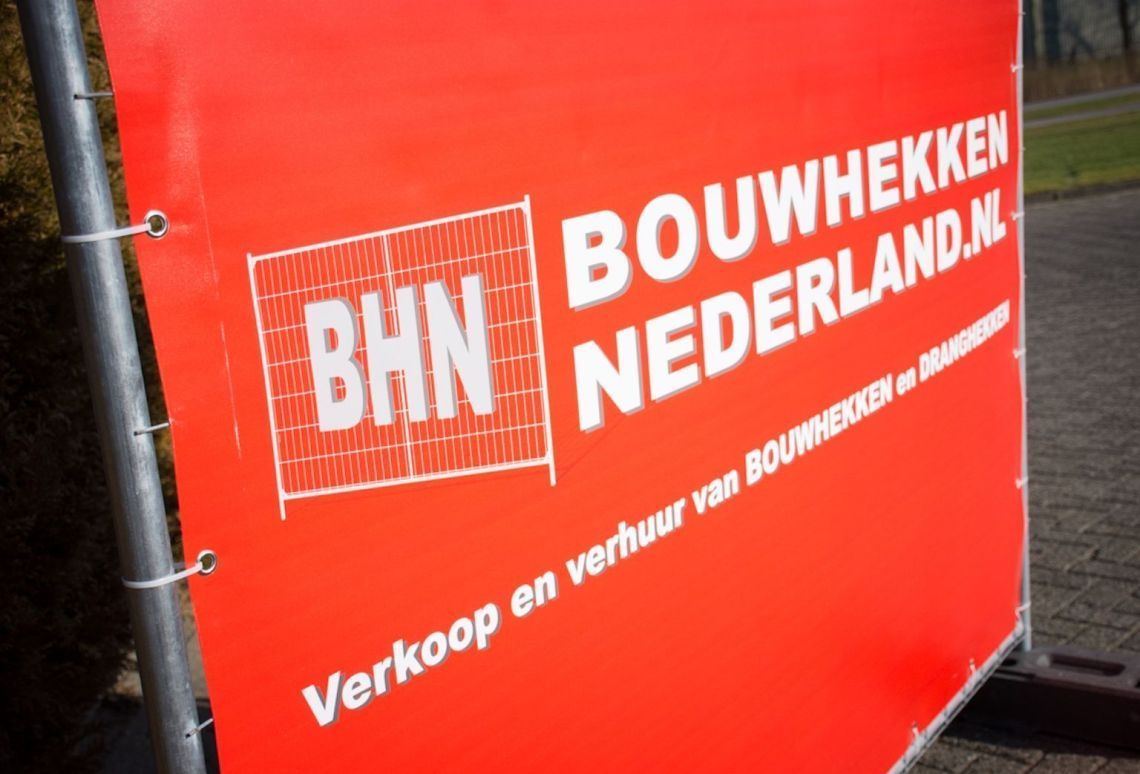 Bouwhekbanner - Materiaal: PVC