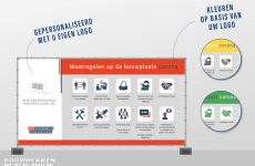 Bouwhekbanner | Bouwplaats Maatregelen | Gepersonaliseerd