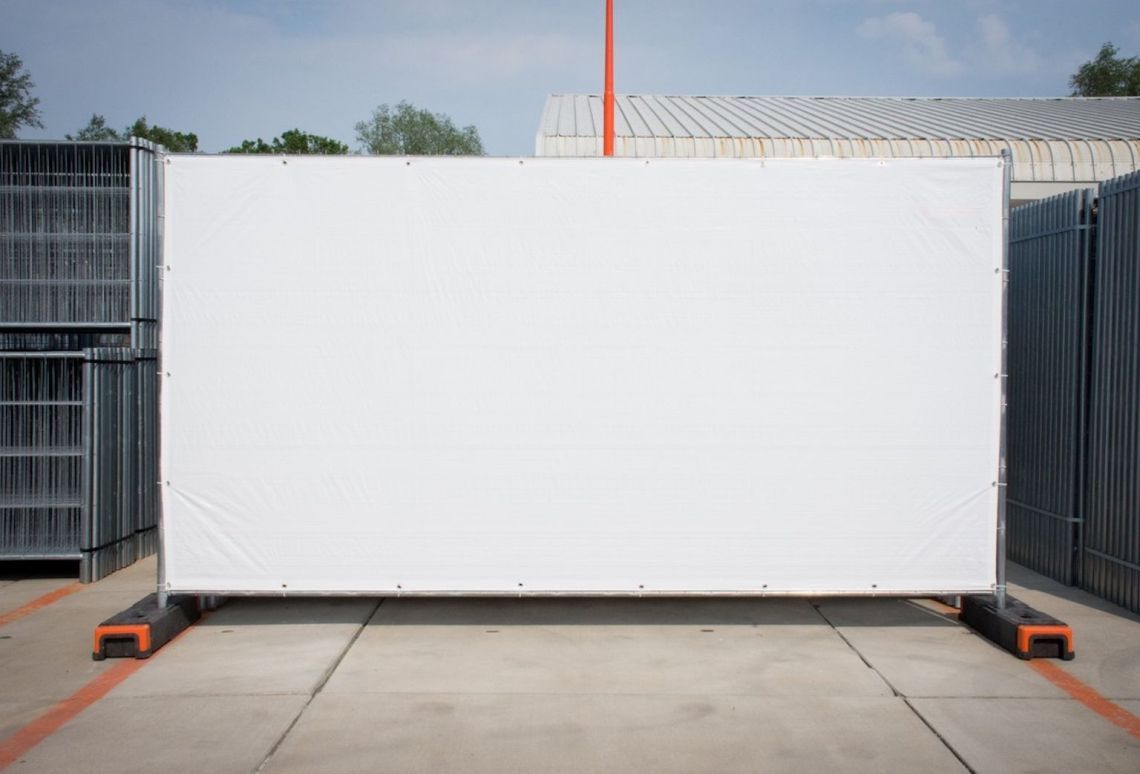 Bouwhekdoek Brandvertragend | Wit