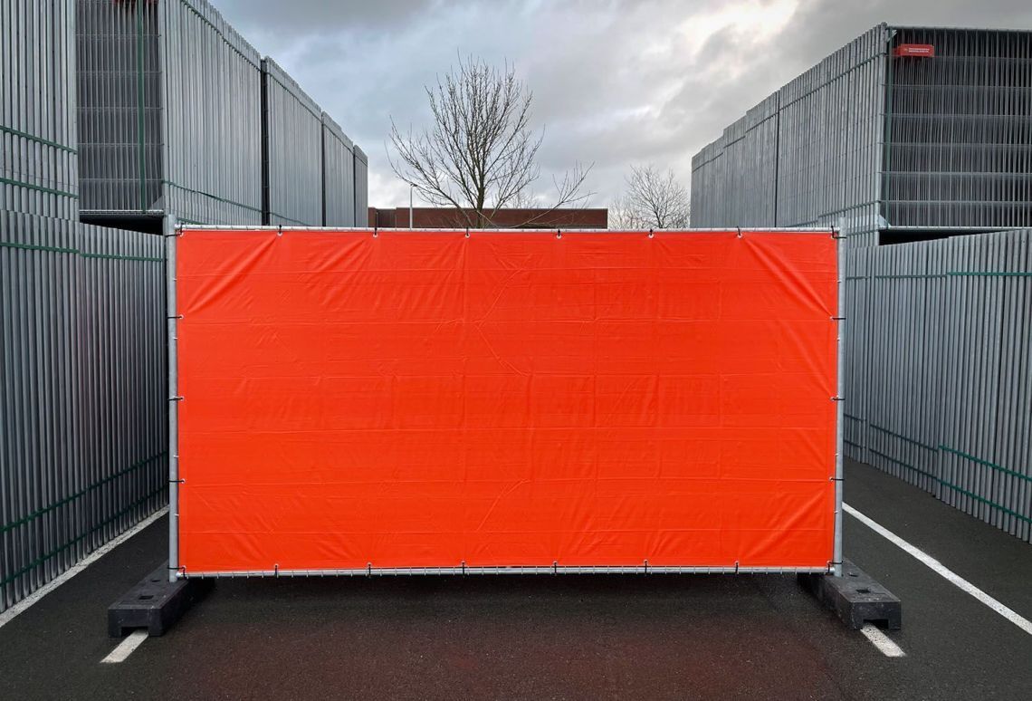 Bouwhekdoek exclusief - brandvertragend NVO-norm