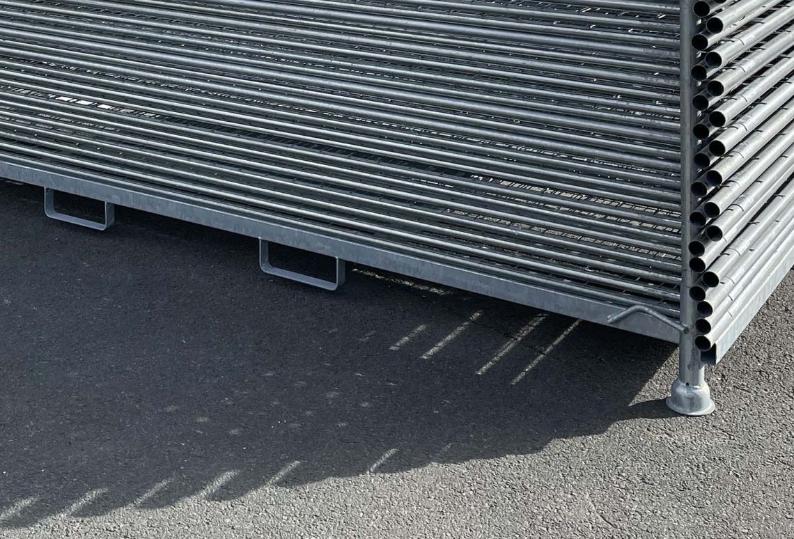 Laadplatform Bouwhekken | Horizontaal | 120 | lepelprofiel en hijsogen