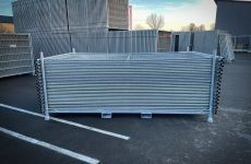 laadplatform bouwhekken | horizontaal | versterkt | gevuld met bouwhekken