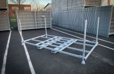 laadplatform bouwhekken | horizontaal | versterkt zijkant