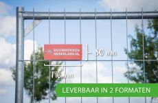 Bouwhek Logo Bordje | 196 x 80 mm