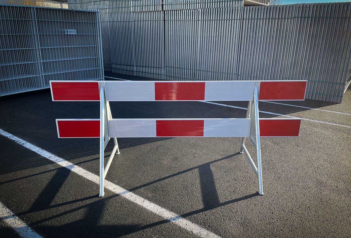 Schrikhek 2,5 meter | aluminium | dubbelzijdig bedrukt | voorkant