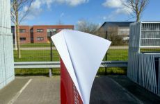 Slagvaste sticker plakrand voorbeeld