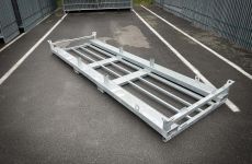 Transportpallet | Bouwhekvoeten gecombineerd met Transportpallet 30 voorzijde