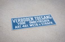 Verboden toegang bord | Kunststof