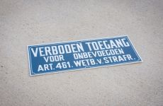 Verboden toegang bord | Kunststof