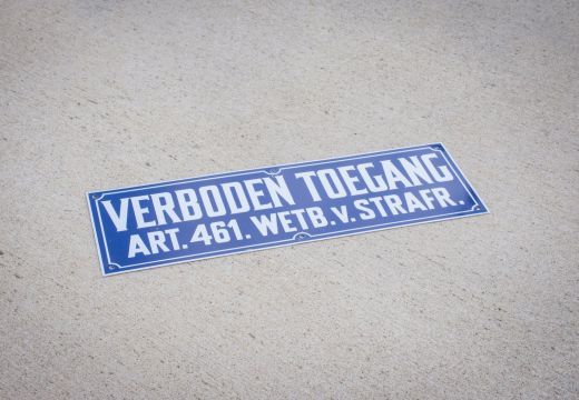 Bord - Verboden Toegang | Metaal