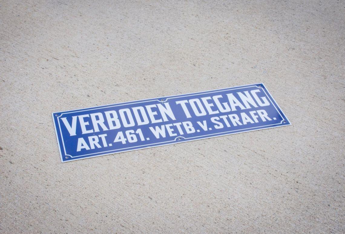 Verboden toegang bord | Metaal