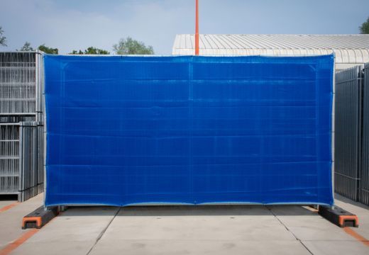 Bouwhek winddoek | Blauw