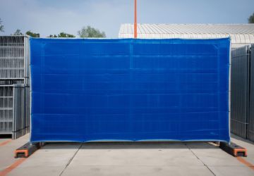 Bouwhek winddoek | Blauw