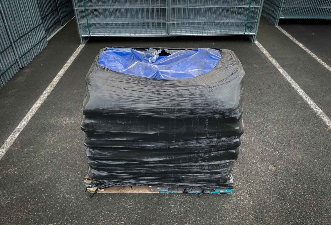 Zandzak PVC | pallet | Blauw 