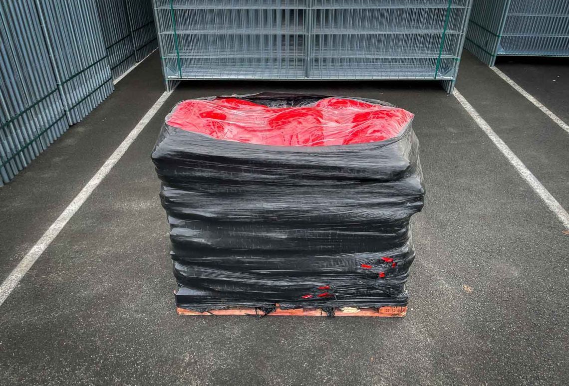 Zandzak PVC Rood - 15kg - ingepakt