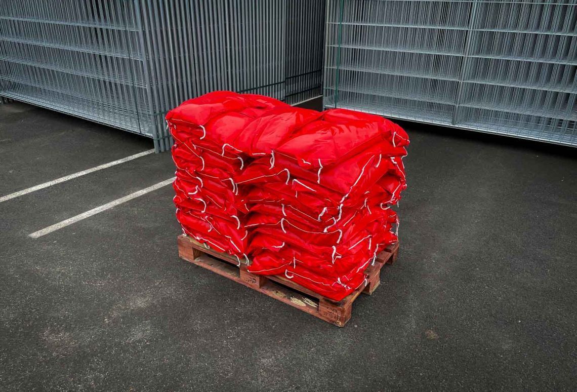 Zandzak PVC Rood - 15kg