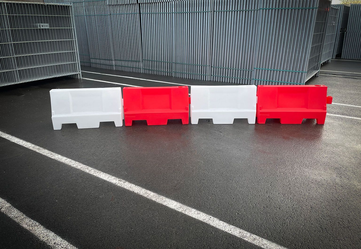 Barrier - Watergevuld - rood