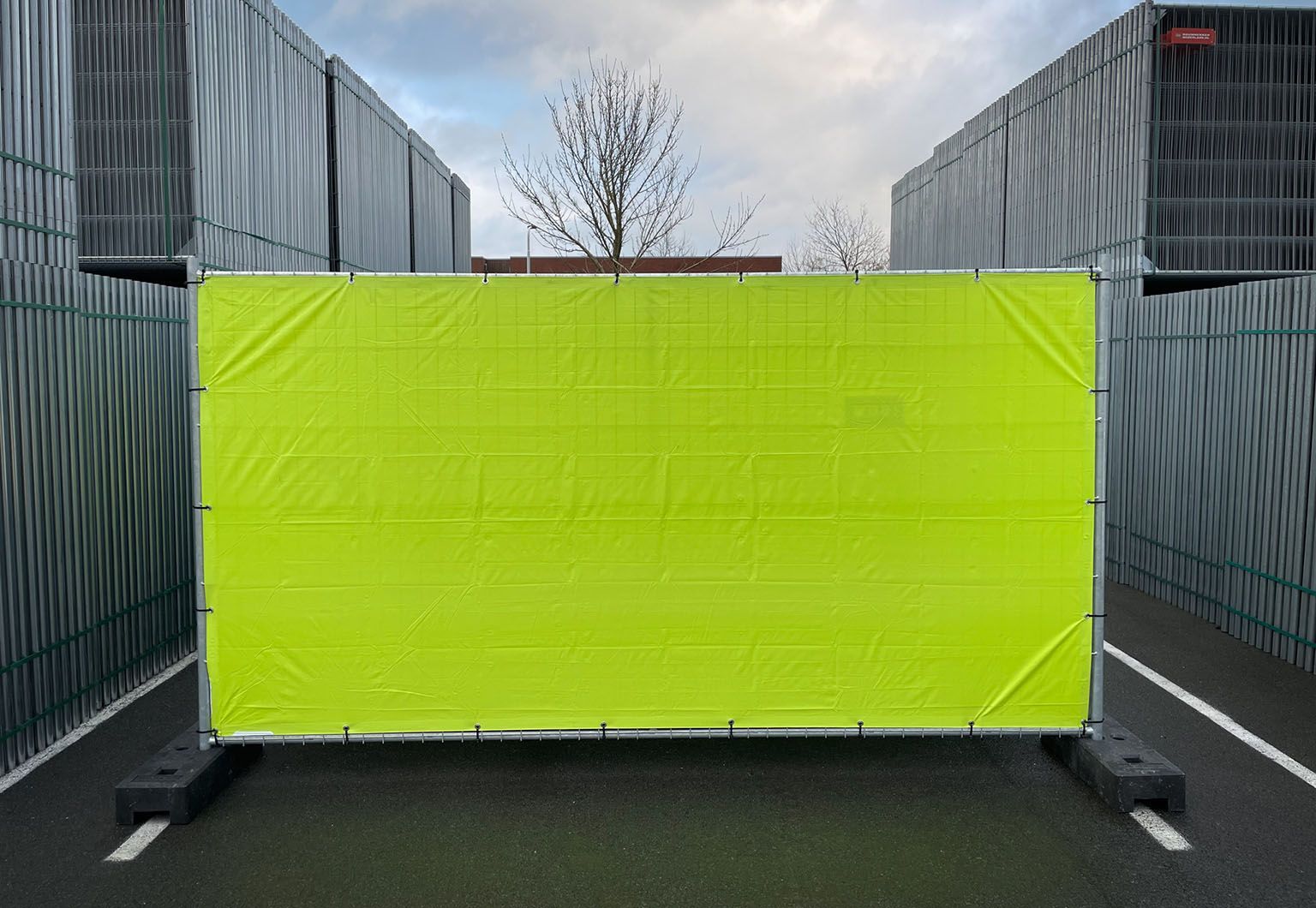 Bouwhekdoek | Exclusief | Lime Groen Bouwhekdoek | Exclusief | Lime Groen